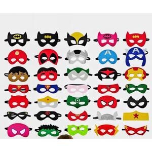 SUPER HERO MASKS FOR KIDS/ ADULTS (45 pcs)